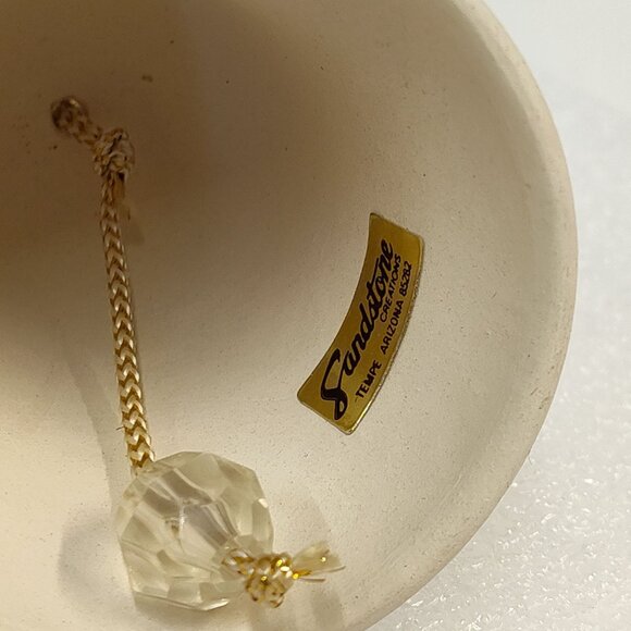 Sandstone Creations Hand-Painted Ceramic Bell Cardinal Design Signed by Anna VTG - Picture 5 of 7